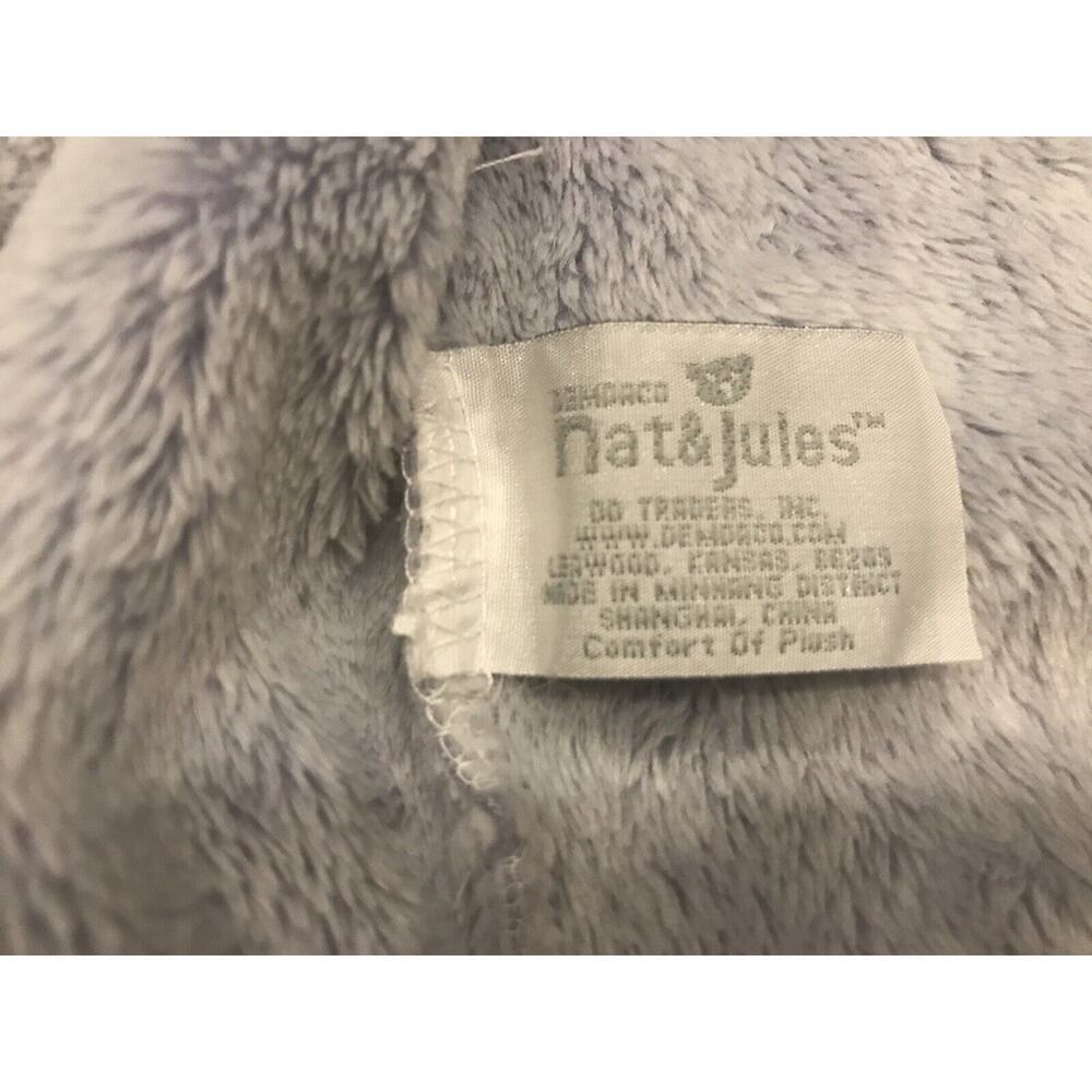 Nat & Jules Plush Lavender Baby House Robe With Bear Ears Hoodie Size 12-24M - Picture 4 of 4